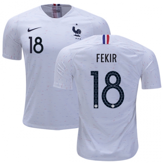 France 2018 World Cup NABIL FEKIR 18 Away Shirt Soccer Jersey - Click Image to Close