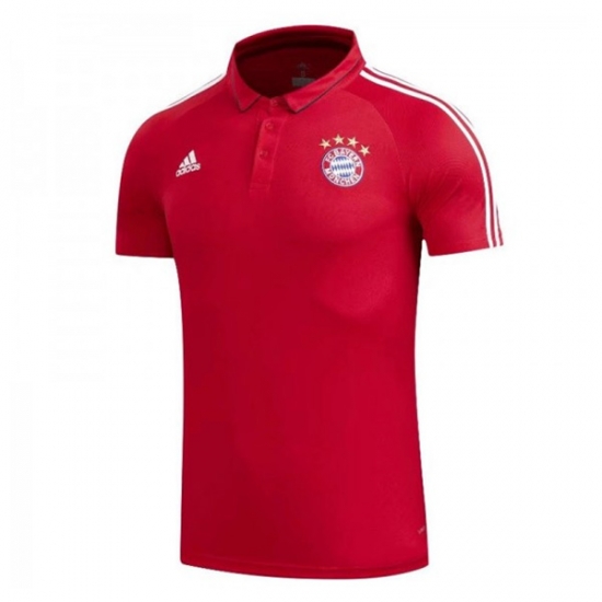 Bayern Munich 2017/18 Red Polo Shirt - Click Image to Close