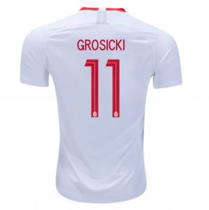 Poland 2018 World Cup Home Kamil Grosicki Shirt Soccer Jersey