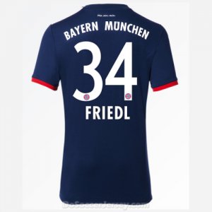 Bayern Munich 2017/18 Away Friedl #34 Shirt Soccer Jersey