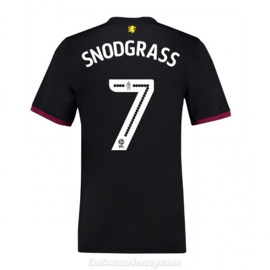 Aston Villa 2017/18 Away Snodgrass #7 Shirt Soccer Jersey - Click Image to Close