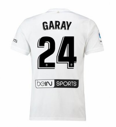 Valencia 2018/19 GARAY 24 Home Shirt Soccer Jersey