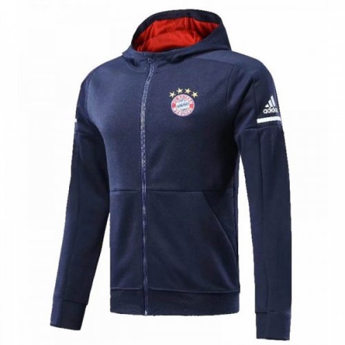 Bayern Munich 2017/18 Navy Hoody Jacket