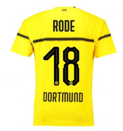 Borussia Dortmund 2018/19 Rode 18 Cup Home Shirt Soccer Jersey