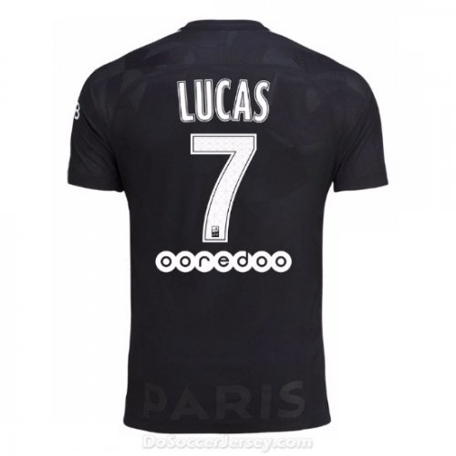 PSG 2017/18 Third Lucas #7 Shirt Soccer Jersey