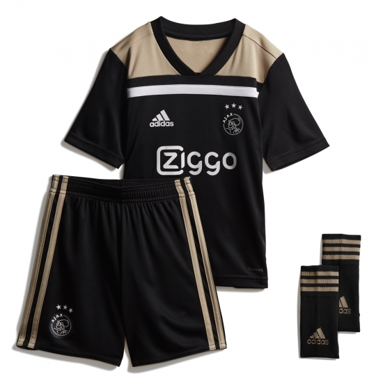 Ajax 2018/19 Away Kids Soccer Jersey Kit Children Shirt + Shorts + Socks - Click Image to Close