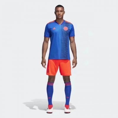 Colombia 2018 World Cup Away Soccer Jersey Uniform (Shirt+Shorts)