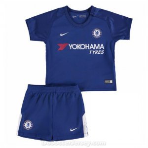 Chelsea 2017/18 Home Kids Soccer Kit Children Shirt And Shorts