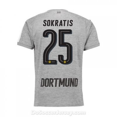 Borussia Dortmund 2017/18 Third Sokratis #25 Shirt Soccer Jersey