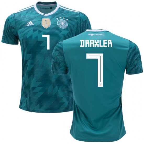 Germany 2018 World Cup JULIAN DRAXLER 7 Away Shirt Soccer Jersey - Click Image to Close