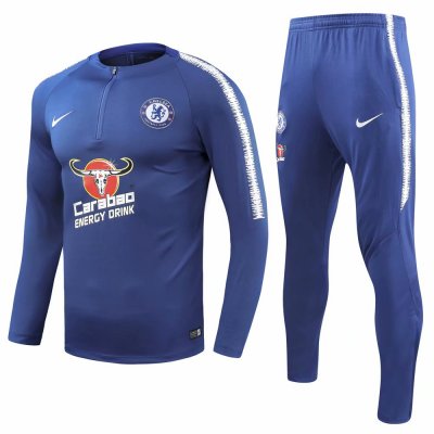 Chelsea 2018/19 Blue Training Suit (Shirt+Trouser)
