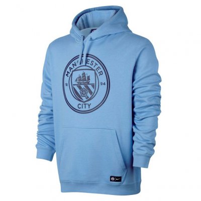 Manchester City 2017/18 Blue Core Hoodie