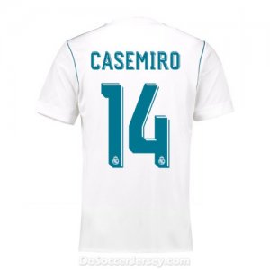 Real Madrid 2017/18 Home Casemiro #14 Shirt Soccer Jersey