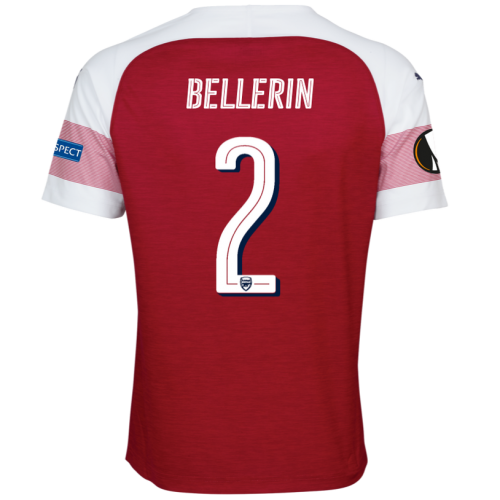 Arsenal 2018/19 Hector Bellerin 2 UEFA Europa Home Shirt Soccer Jersey