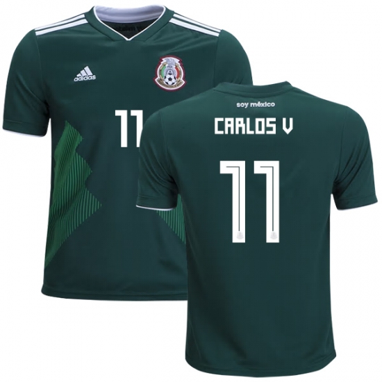 Mexico 2018 World Cup Home CARLOS VELA 11 Shirt Soccer Jersey - Click Image to Close