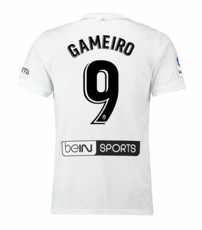 Valencia 2018/19 GAMEIRO 9 Home Shirt Soccer Jersey