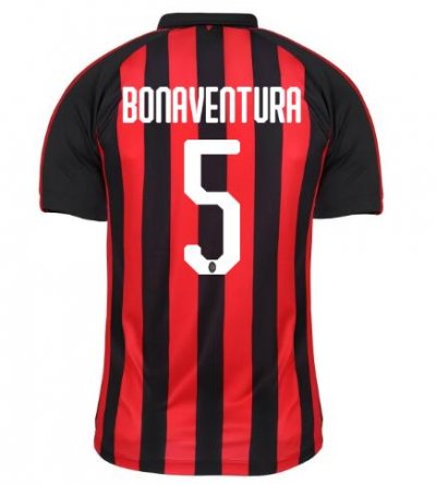 AC Milan 2018/19 BONAVENTURA 5 Home Shirt Soccer Jersey