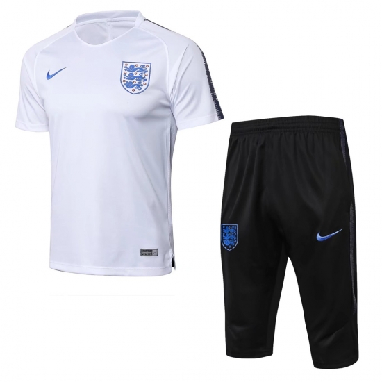 England FIFA World Cup 2018 White Short Training Suit - Click Image to Close