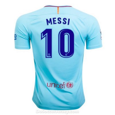 Barcelona 2017/18 Away Messi #10 Shirt Soccer Jersey
