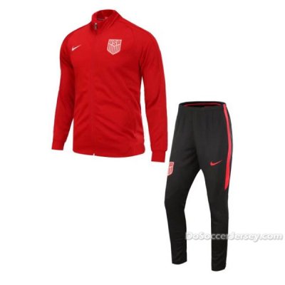 USA 2017 Red N98 Training Kit(Jacket+Trouser)