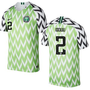 Nigeria Fifa World Cup 2018 Home Brian Idowu 2 Shirt Soccer Jersey