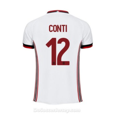 AC Milan 2017/18 Away Conti #12 Shirt Soccer Jersey