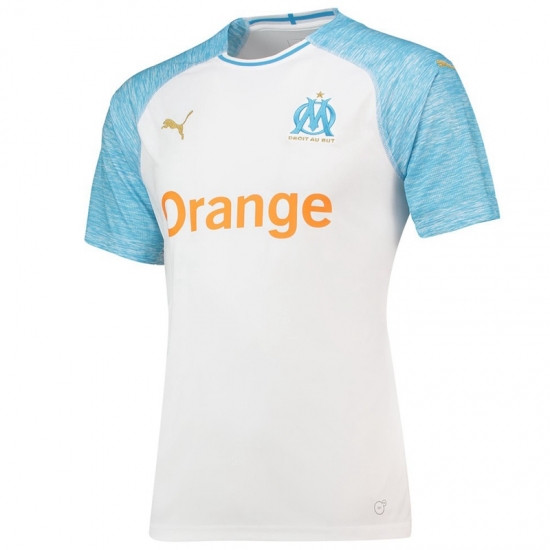 Olympique de Marseille 2018/19 Home Shirt Soccer Jersey - Click Image to Close