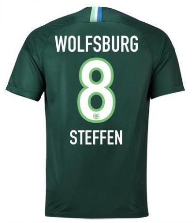 VfL Wolfsburg 2018/19 STEFFEN 8 Home Shirt Soccer Jersey
