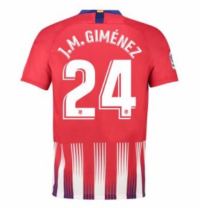 Atletico Madrid 2018/19 J.M. Giménez 24 Home Shirt Soccer Jersey