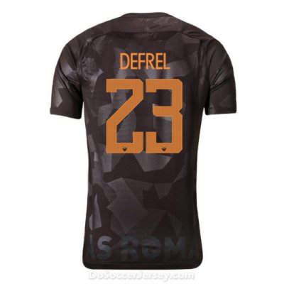 AS ROMA 2017/18 Third DEFREL #23 Shirt Soccer Jersey