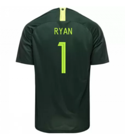 Australia 2018 FIFA World Cup Away Mathew Ryan Shirt Soccer Jersey