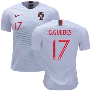 Portugal 2018 World Cup GONCALO GUEDES 17 Away Shirt Soccer Jersey
