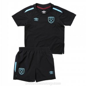 West Ham United 2017/18 Away Kids Soccer Kit Children Shirt And Shorts