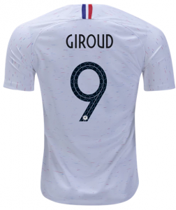 France 2018 World Cup Away Olivier Giroud Shirt Soccer Jersey
