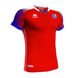 Iceland 2018 FIFA World Cup Third Away Shirt Soccer Jersey Red