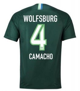 VfL Wolfsburg 2018/19 CAMACHO 4 Home Shirt Soccer Jersey