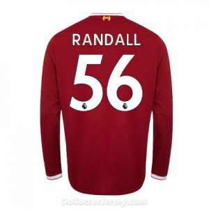 Liverpool 2017/18 Home Randall #56 Long Sleeved Shirt Soccer Jersey
