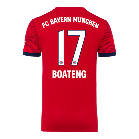 Bayern Munich 2018/19 Home 17 Boateng Shirt Soccer Jersey - Click Image to Close
