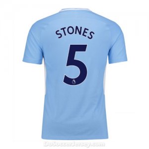 Manchester City 2017/18 Home Stones #5 Shirt Soccer Jersey