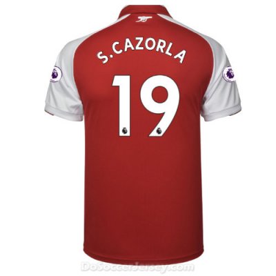 Arsenal 2017/18 Home S.CAZORLA #19 Shirt Soccer Jersey