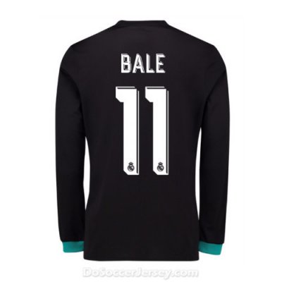 Real Madrid 2017/18 Away Bale #11 Long Sleeved Shirt Soccer Jersey