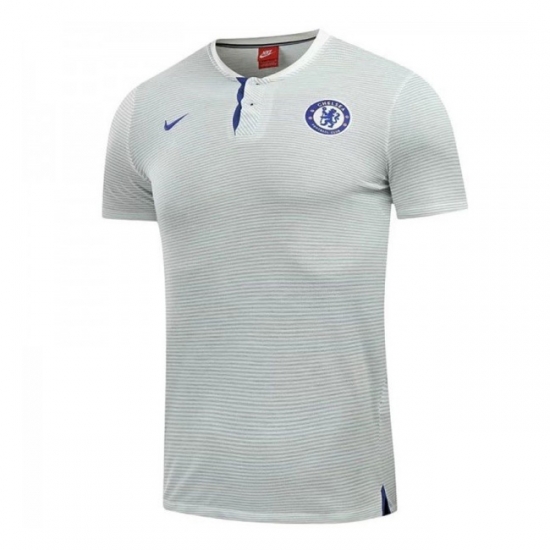 Chelsea 2017/18 White Polo Shirt - Click Image to Close