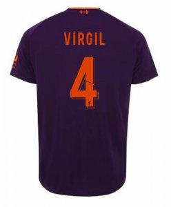 Liverpool 2018/19 VIRGIL VAN DIJK 4 UCL Away Shirt Soccer Jersey
