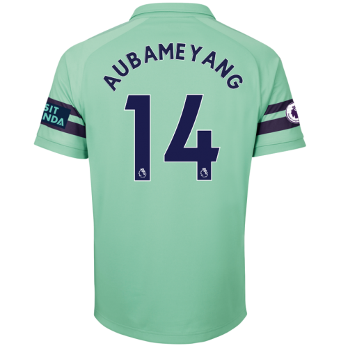 Arsenal 2018/19 Pierre-Emerick Aubameyang 14 Third Shirt Soccer Jersey