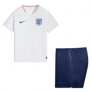 England 2018 World Cup Home Kids Soccer Kit Children Shirt And Shorts