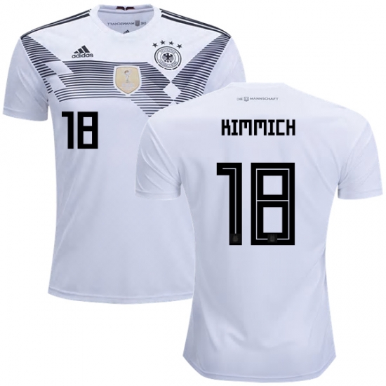 Germany 2018 World Cup JOSHUA KIMMICH 18 Home Shirt Soccer Jersey - Click Image to Close