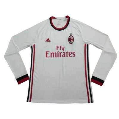 AC Milan 2017/18 Away Long Sleeved Shirt Soccer Jersey