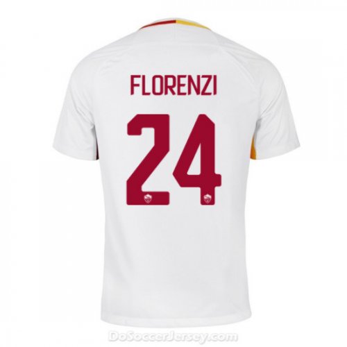AS ROMA 2017/18 Away FLORENZI #24 Shirt Soccer Jersey