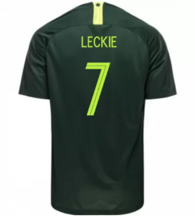 Australia 2018 FIFA World Cup Away Mathew Leckie Shirt Soccer Jersey