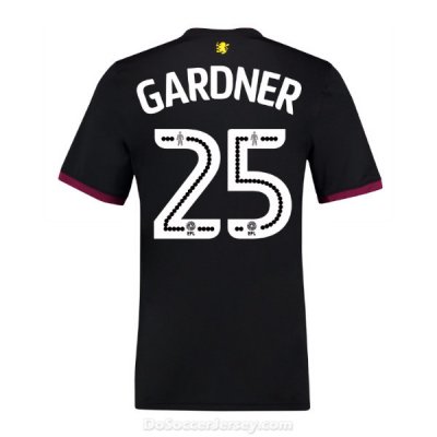 Aston Villa 2017/18 Away Gardner #25 Shirt Soccer Jersey